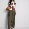 Blouse met capmouw en print