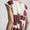 Blouse met capmouw en print
