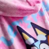Bluey poncho met capuchon van badstof