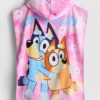 Bluey poncho met capuchon van badstof
