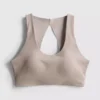 Bodysculpt sportieve crop-top met uitsnijdingen