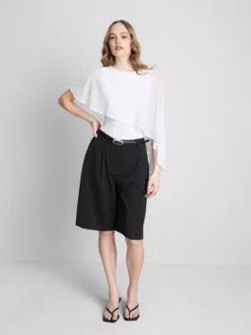 Bodysuit met cape-overlay