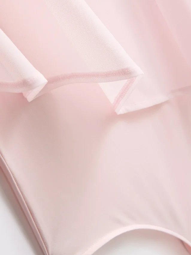 Bodysuit met cape-overlay