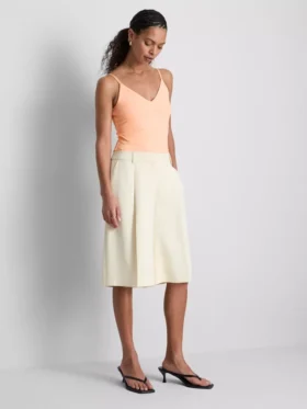 Bodysuit met V-hals en bandjes