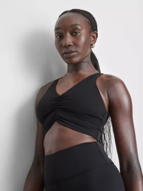 Boterzachte gerimpelde crop top