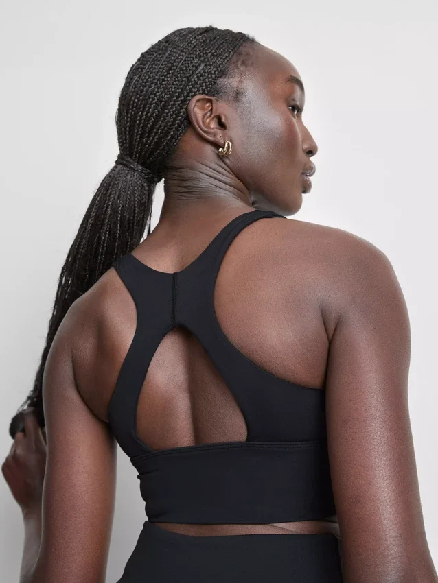 Boterzachte gerimpelde crop top