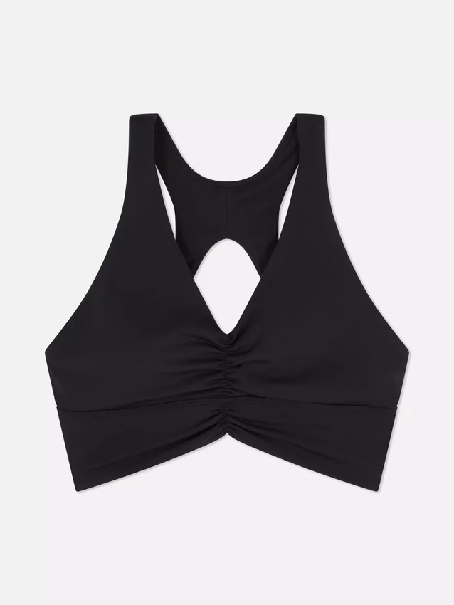 Boterzachte gerimpelde crop top