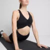 Boterzachte sportieve gerimpelde crop top