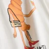 Bouffants and Broken Hearts katoenen croissant-T-shirt
