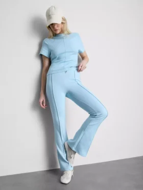Boxy T-shirt met naaddetails, rijk aan katoen