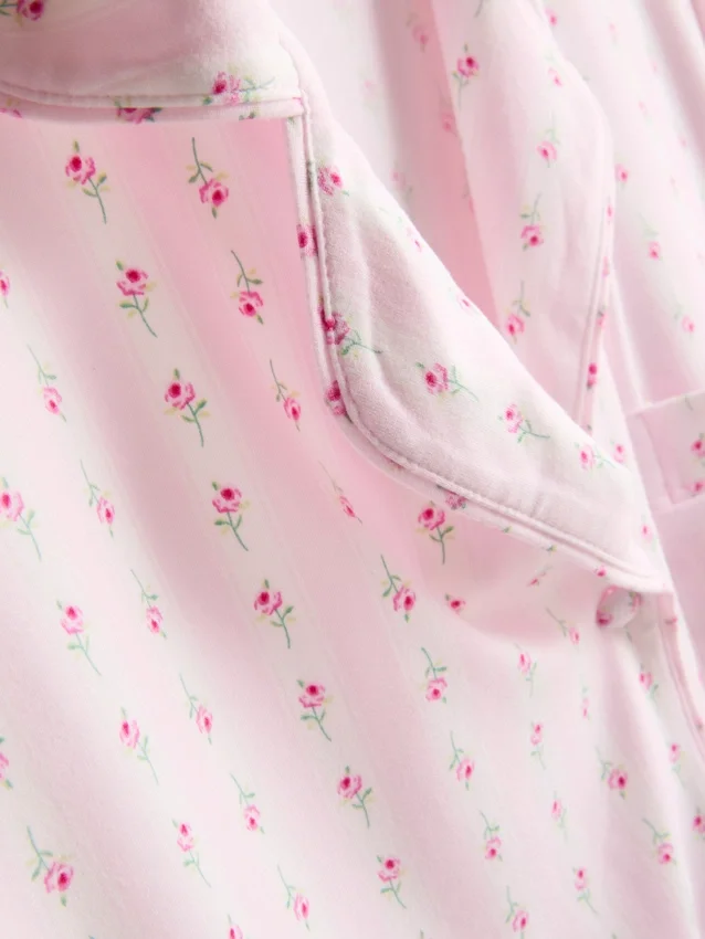 Boyfriend-nachthemd met bloemenprint