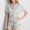 Boyfriend-pyjama's met korte broek en print van Disney's 101 Dalmatiërs