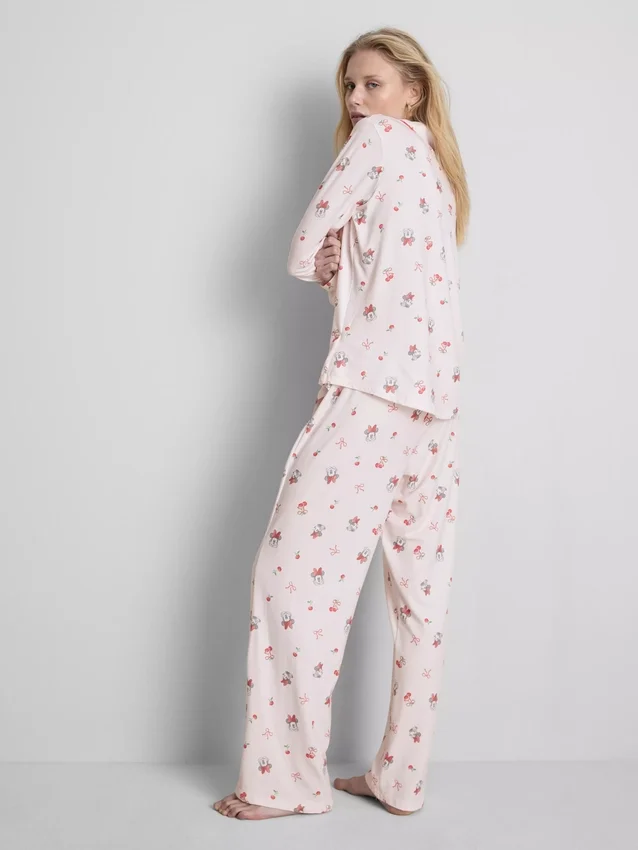 Boyfriend-pyjama's met Minnie Mouse-print van Disney