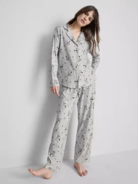 Boyfriend-pyjama’s met Snoopy-print