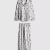 Boyfriend-pyjama's met Snoopy-print