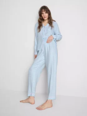 Boyfriend-pyjama's van twill