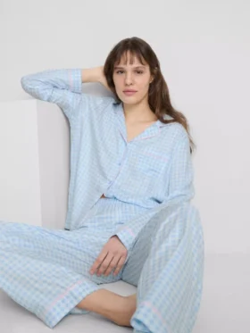 Boyfriend-pyjama’s van twill