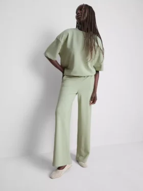 Brede joggingbroek met hoog katoengehalte