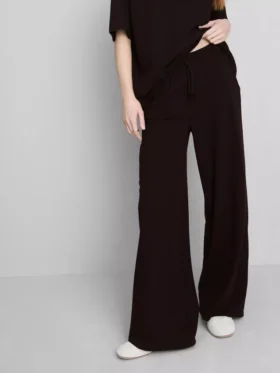 Brede joggingbroek met hoog katoengehalte