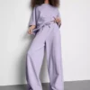 Brede joggingbroek met hoog katoengehalte