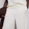 Brede joggingbroek met hoog katoengehalte