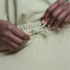 Brede joggingbroek met hoog katoengehalte