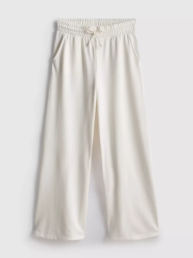 Brede joggingbroek met hoog katoengehalte