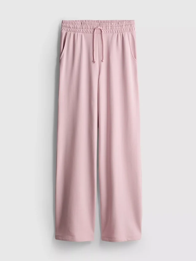 Brede joggingbroek met hoog katoengehalte