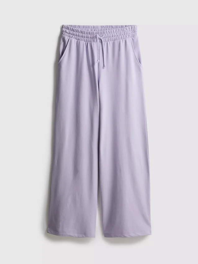 Brede joggingbroek met hoog katoengehalte