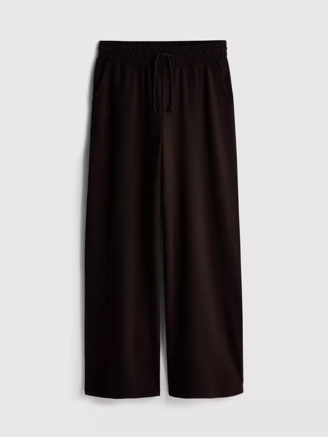 Brede joggingbroek met hoog katoengehalte
