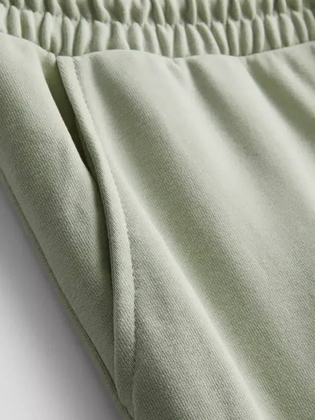 Brede joggingbroek met hoog katoengehalte