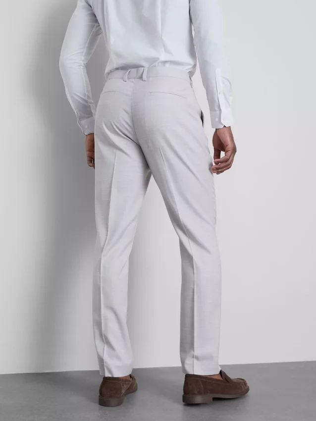 Broek met normale pasvorm en structuur