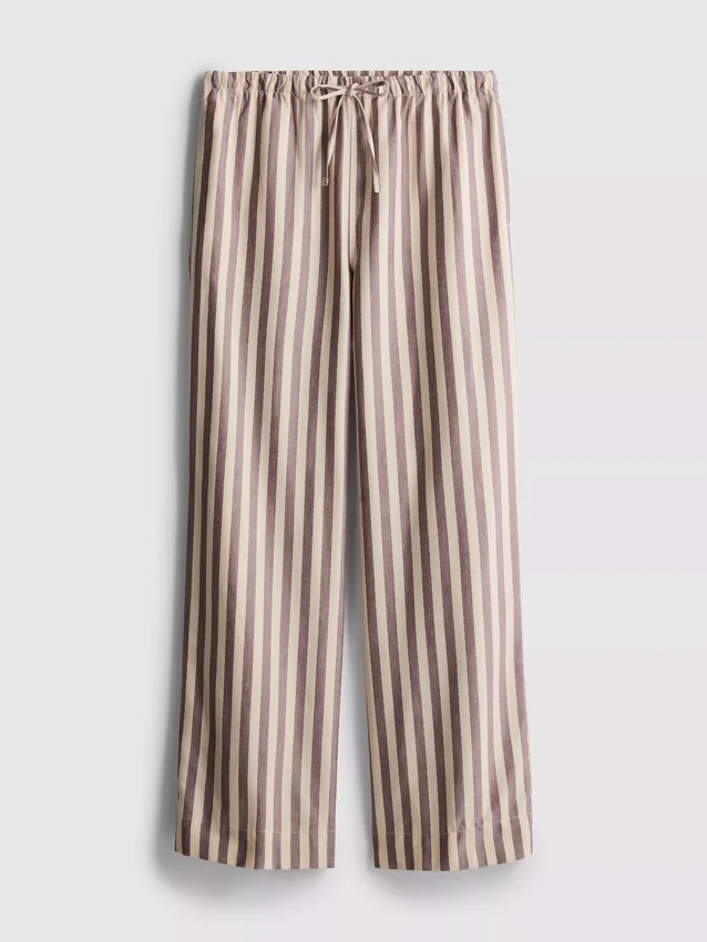 Broek met Oxford-strepen en trekkoord