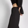 Broek met textuur en losse pasvorm, middelhoge taille