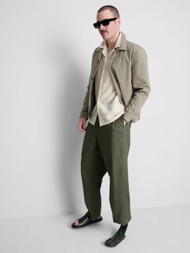 Broek van linnenmix