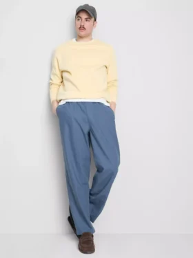 Broek van linnenmix