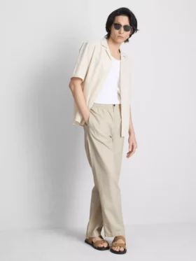 Broek van linnenmix