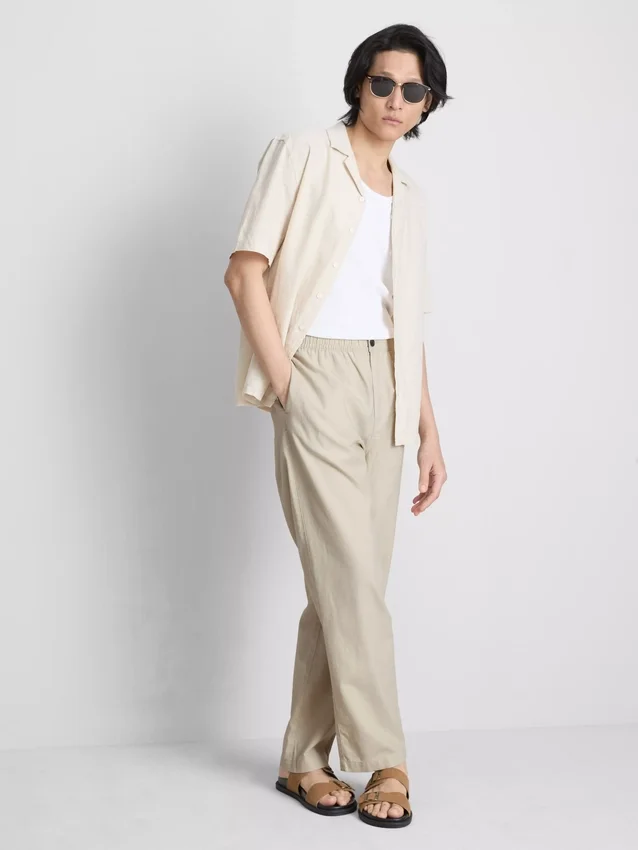 Broek van linnenmix