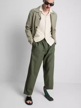 Broek van linnenmix