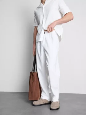 Broek van linnenmix