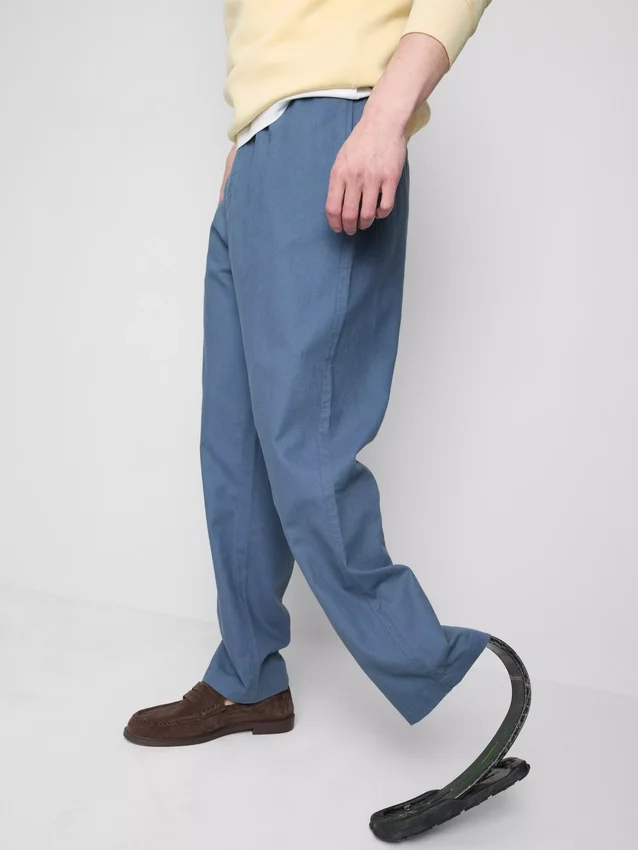 Broek van linnenmix
