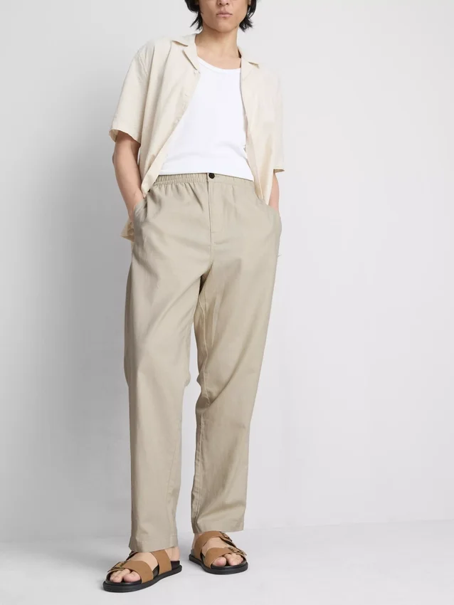 Broek van linnenmix