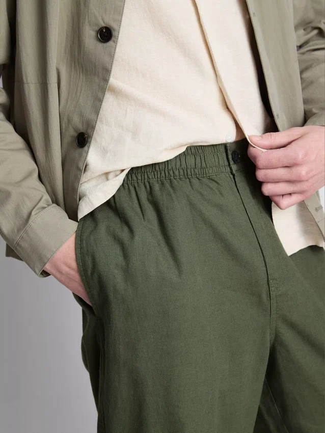 Broek van linnenmix