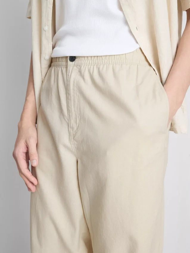 Broek van linnenmix