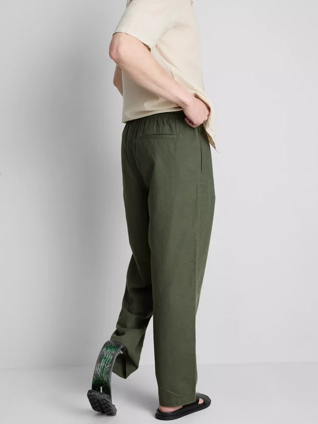 Broek van linnenmix