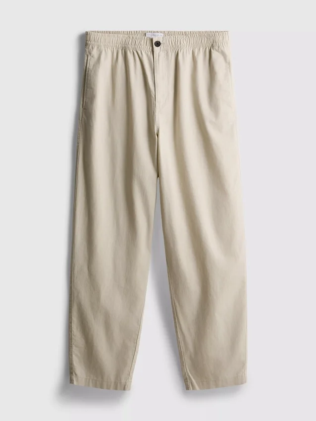 Broek van linnenmix