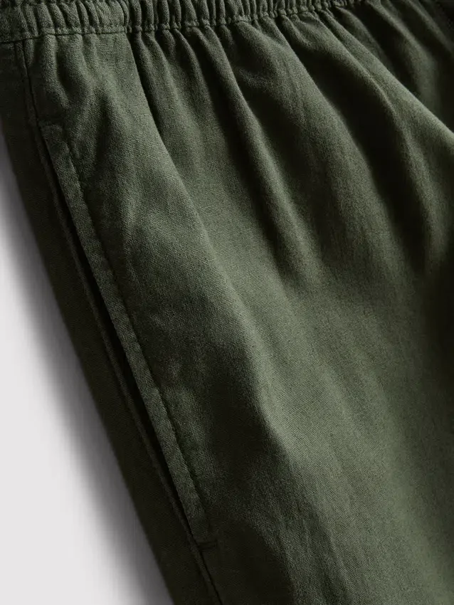 Broek van linnenmix