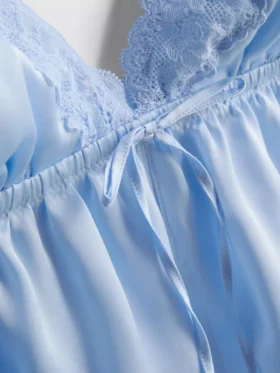 Bruids satijnen kanten babydoll-bralette