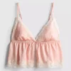Bruids satijnen kanten babydoll-bralette