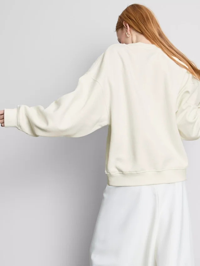 Bruidssweatshirt met geborduurde pailletten